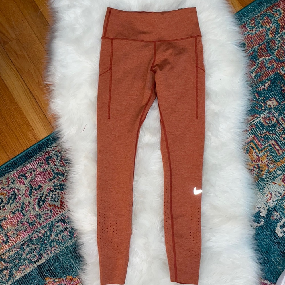 NWT Nike Women's Epic Lux Running Tight Orange Size S
